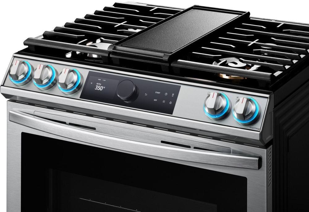 Samsung NX60T8711SS 30 Inch SlideIn Gas Smart Range with 5 Sealed