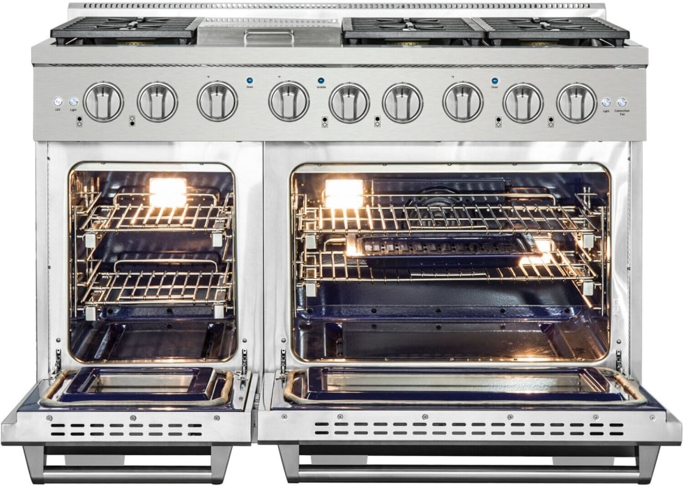 NXR AKD4807 48 Inch Professional Dual Fuel Range with 6 German Tower