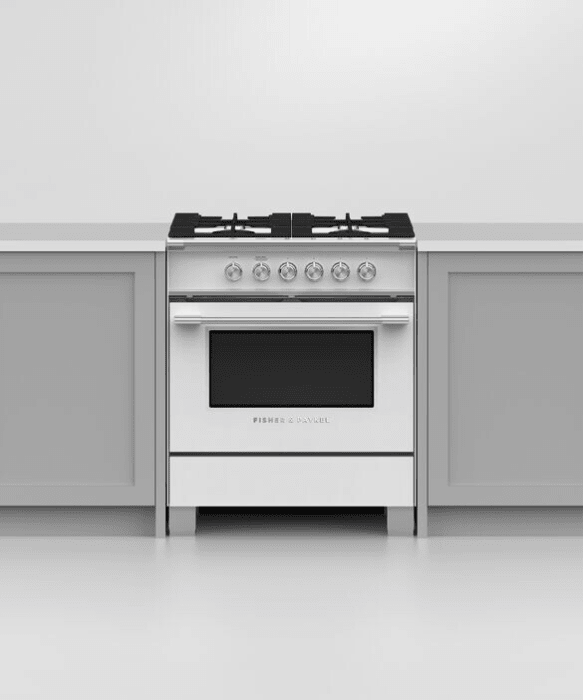 Fisher & Paykel OR30SCG4W1 30 Inch Gas Range with AeroTech™, 4 Sealed