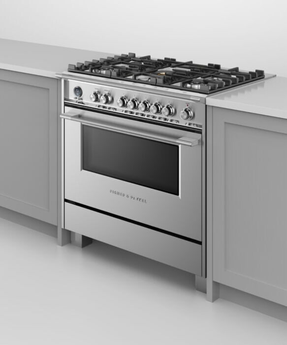 Fisher & Paykel OR36SCG6X1 36 Inch Freestanding Dual Fuel Range with 5