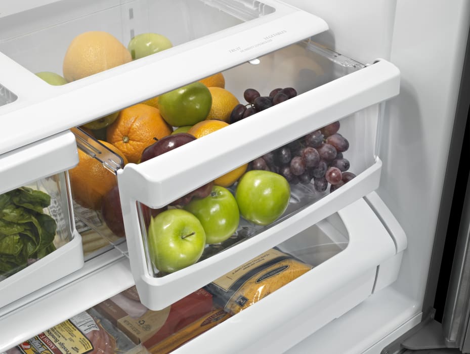 Maytag MBF2258FEW 33 Inch Bottom-Freezer Refrigerator with 22 cu. ft ...