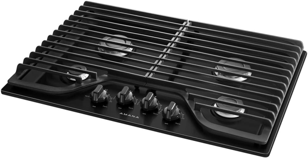 Amana AGC6540KFB 30 Inch Gas Cooktop with 4 Sealed Burners, Dishwasher
