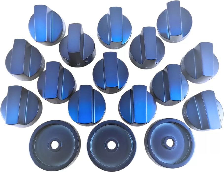史上最も激安 and Knobs 14 - Set Knob Blue PARKB48CGY Thermador 3 Bases Knob ジャケット・アウター