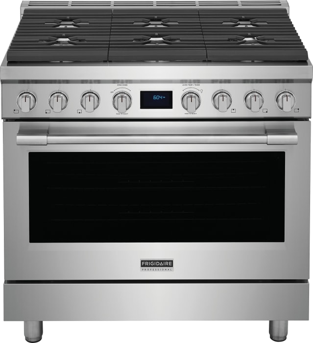 Frigidaire PCFD3668AF 36 Inch Freestanding Dual Fuel Range with 6