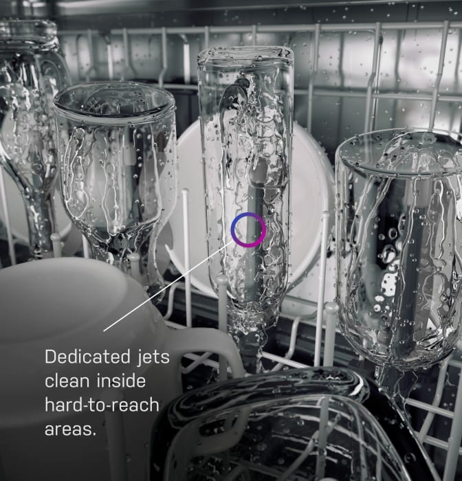 GE PDP755SYRFS 24 Inch Fully Integrated Smart Dishwasher with up to 16