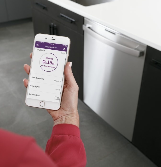 GE PDT775SYNFS 24 Inch Fully Integrated Smart Dishwasher with 16 Place