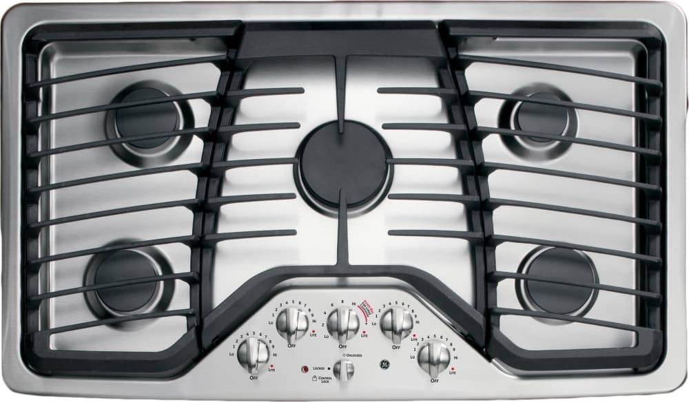 Ge Pgp976setss 36 Inch Gas Cooktop With 5 Sealed Burners 17 000