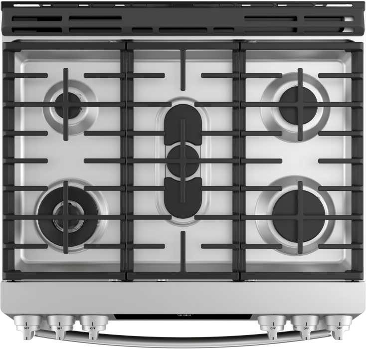 GE PGS930SELSS 30 Inch Smart SlideIn Gas Range with WiFi Connect, True