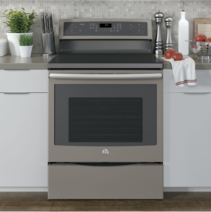 GE PHB920EJES 30 Inch Freestanding Induction Range with True Convection, WiFi Connect, Chef