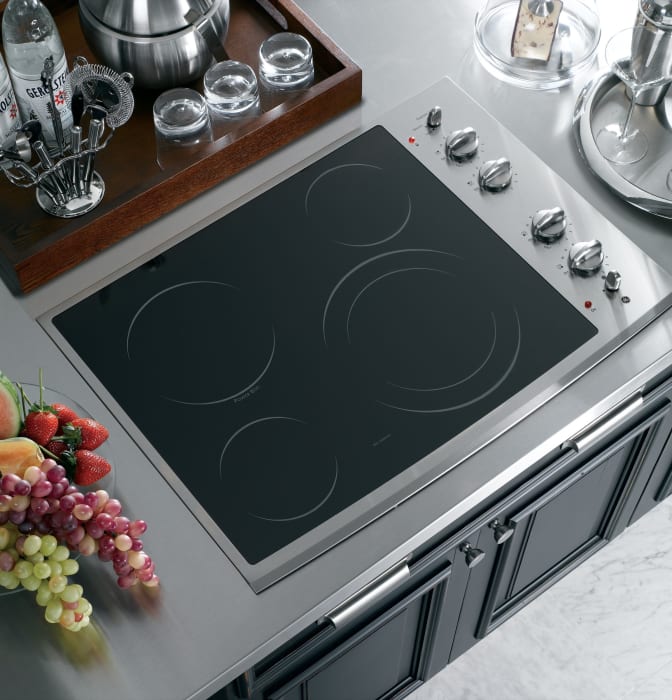 GE PP912SMSS 30 Inch Smoothtop Electric Cooktop with 4 Ribbon Elements