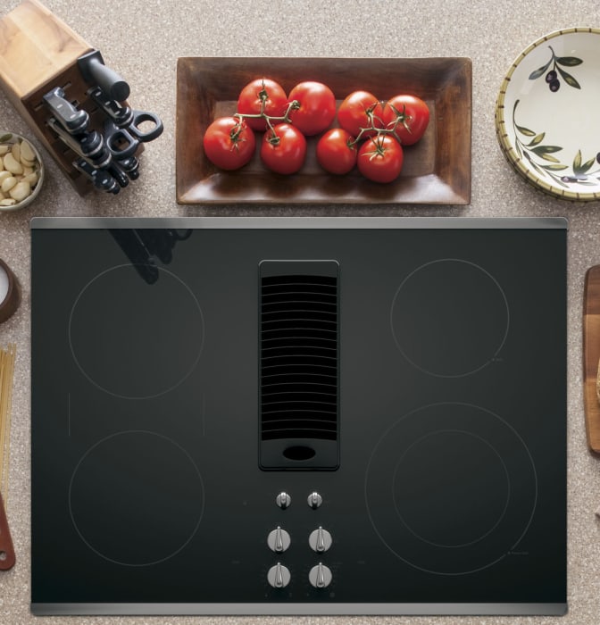 GE PP9830SJSS 30 Inch Smoothtop Electric Cooktop with 4 Burners, 3