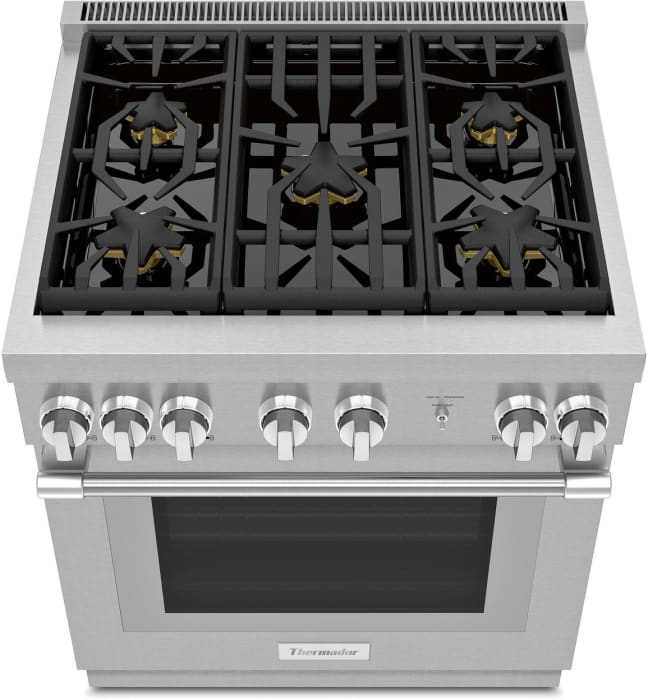 Thermador PRG305WH 30 Inch Freestanding Gas Range with 5 Sealed Burners, 4.6 cu. ft. Oven