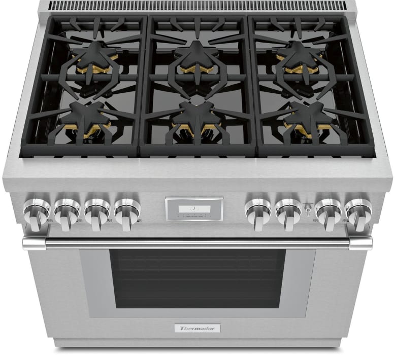Thermador PRG366WH 36 Inch Freestanding Gas Smart Range with 6 Sealed