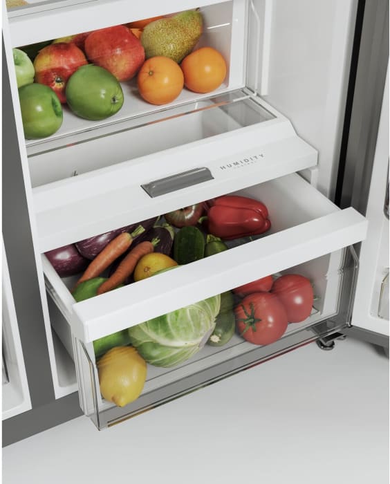 Midea MRS26D5AST 36 Inch Freestanding Side by Side Refrigerator with 26