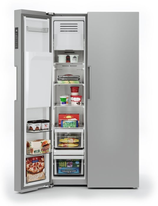 Midea MRS26D5AST 36 Inch Freestanding Side by Side Refrigerator with 26