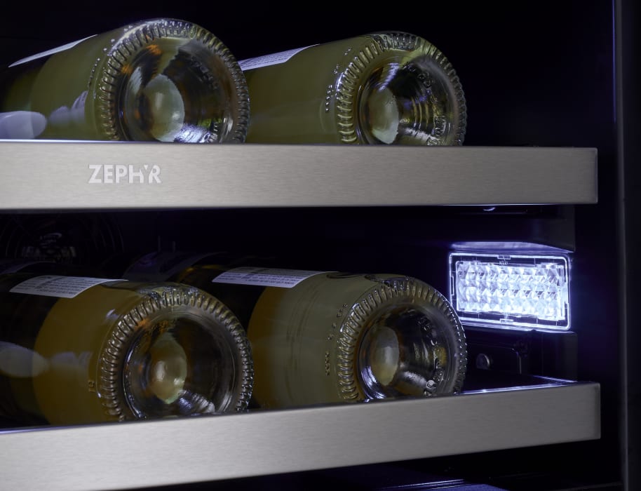 Zephyr PRWB24C32CG 24 Inch Dual Zone French Door Wine & Beverage Cooler