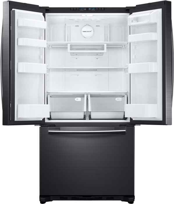 Samsung RF18HFENBSG 33 Inch Counter Depth French Door Refrigerator with