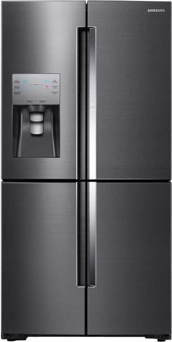 Samsung Rf22k9381sg 36 Inch Counter Depth 4 Door French Door Refrigerator With 22 1 Cu Ft Capacity Flexzone Showcase Door Spillproof Glass Shelves Gallon Door Storage Wine Rack Ice Master Ice Maker Ice And