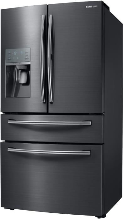 RF28JBEDBSG 36 Inch Samsung Black Stainless Steel Refrigerator French Door