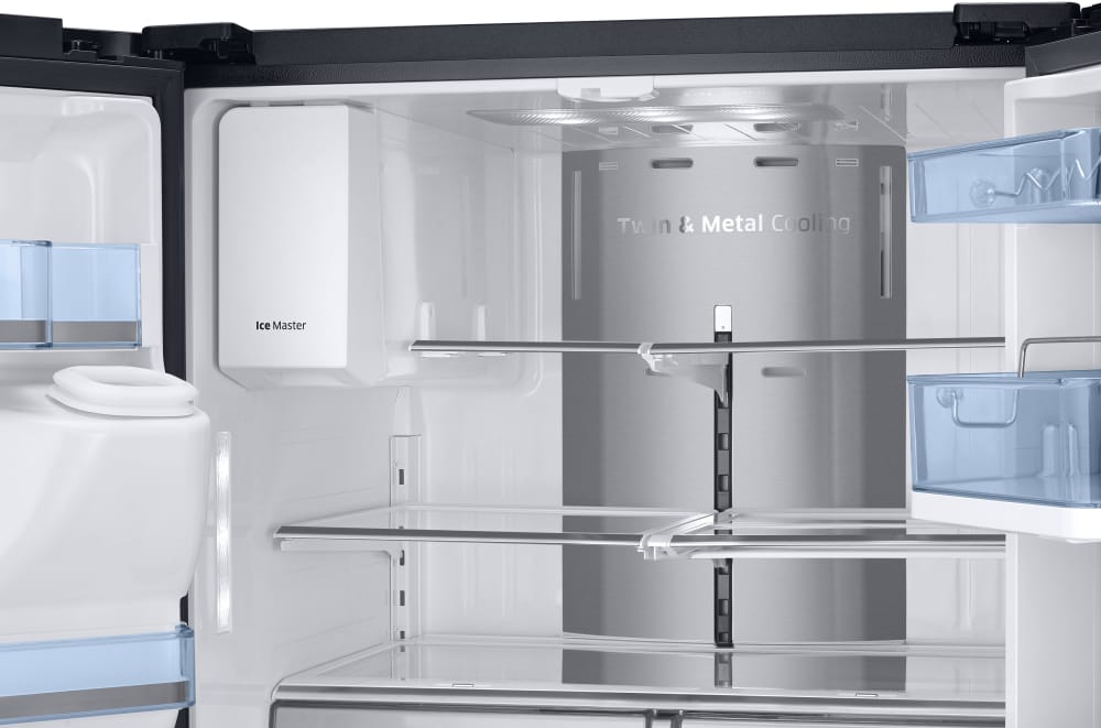 RF28JBEDBSG 36 Inch Samsung Black Stainless Steel Refrigerator French Door