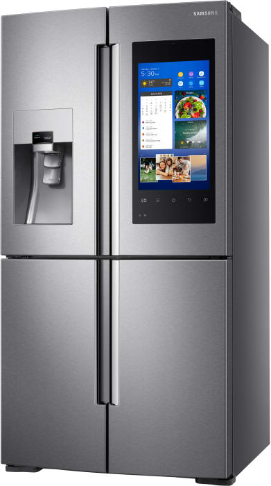 Samsung RF28M9580SR 36 Inch 4-Door French Door Refrigerator with Family