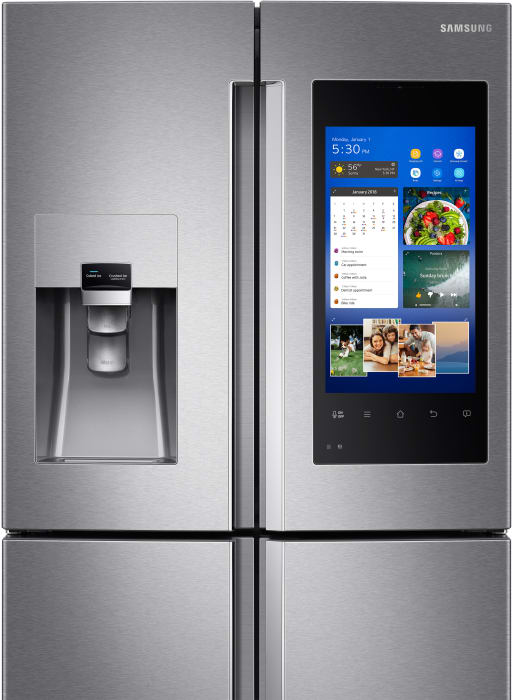 Samsung RF28M9580SR 36 Inch 4Door French Door Refrigerator with Family