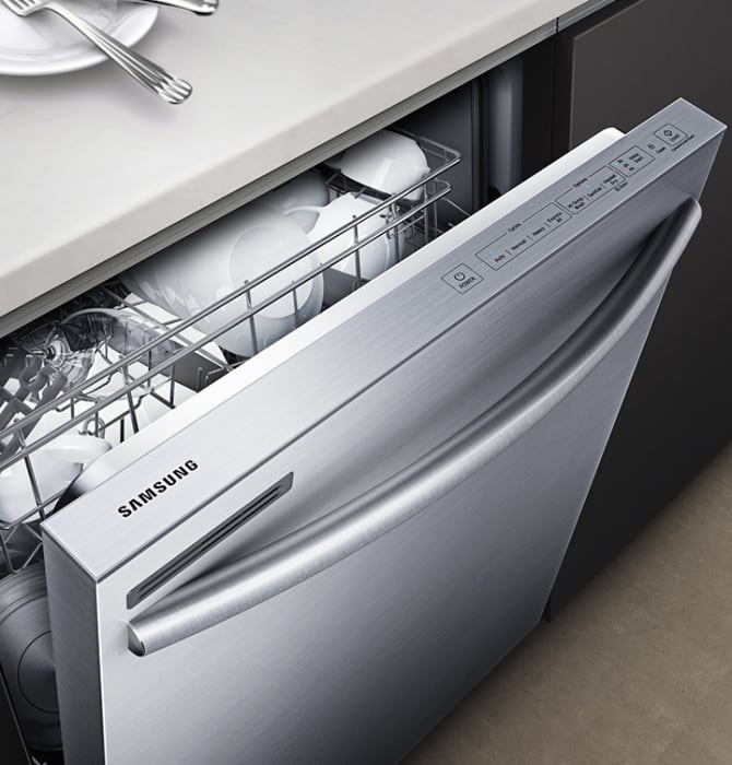 Samsung DW80M2020US Fully Integrated Dishwasher with Adjustable Rack