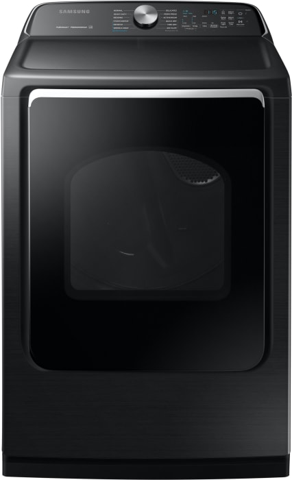 Samsung Dvg54r7600v 27 Inch 7 4 Cu Ft Top Load Smart Dryer With Steam Sanitize Sensor Dry Vent Sensor And 12 Preset Drying Cycles Black Stainless Steel