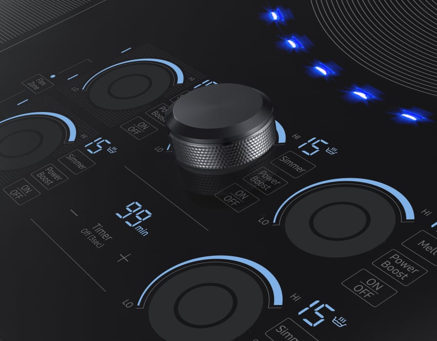 Samsung NZ36K7880US 36 Inch Induction Cooktop with WiFi Connectivity