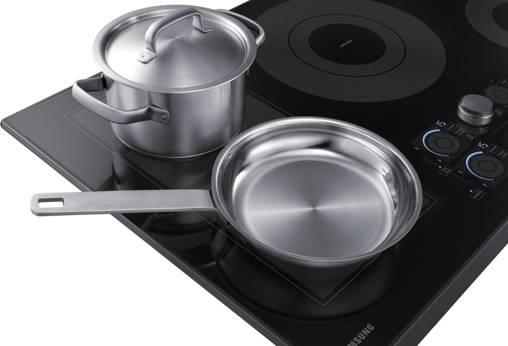 Samsung NZ36K7880UG 36 Inch Induction Cooktop with Flex Zone, 15 Heat Settings, Power Boost