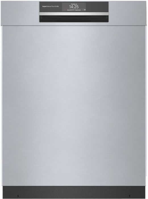 Bosch Shem78zh5n 24 Inch Semi Integrated Smart Built In Dishwasher With 16 Place Setting Capacity 42 Dba Home Connect Tft Display Crystaldry Precisionwash Flexible 3rd Rack Rackmatic Speed60 Aquastop Standard Silverware Basket 24 Hour