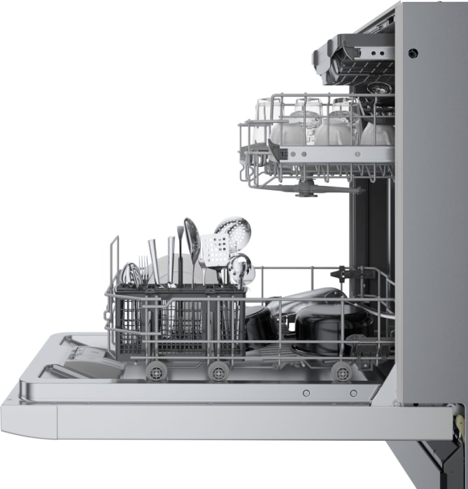 Bosch SPE53B52UC 18 Inch Full Console BuiltIn Smart Dishwasher with 10