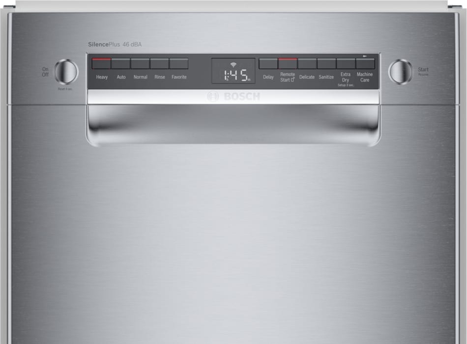 Bosch SPE53B55UC 18 Inch Full Console BuiltIn Smart Dishwasher with 10