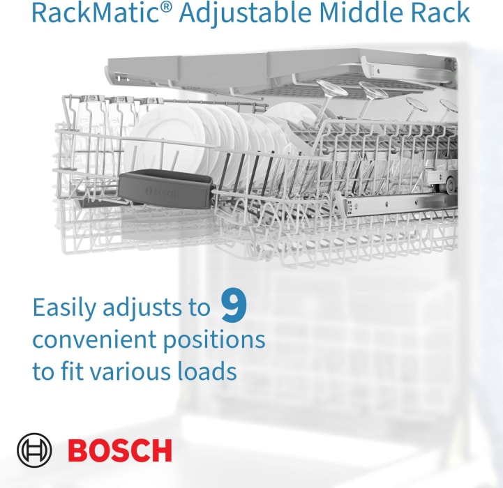 Bosch SPE68B55UC 18 Inch Full Console BuiltIn Smart Dishwasher with 10