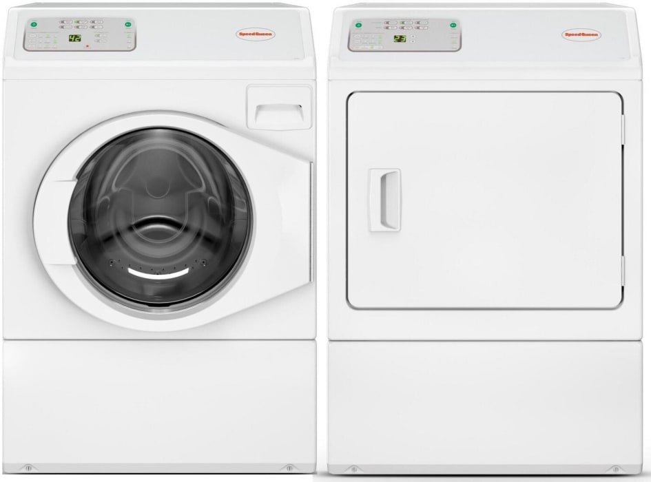Speed Queen SQCWADREW1151 Side-by-Side Front Load Washer and