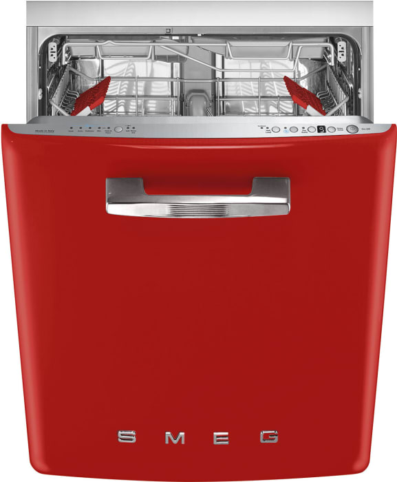Smeg retro dishwasher white top