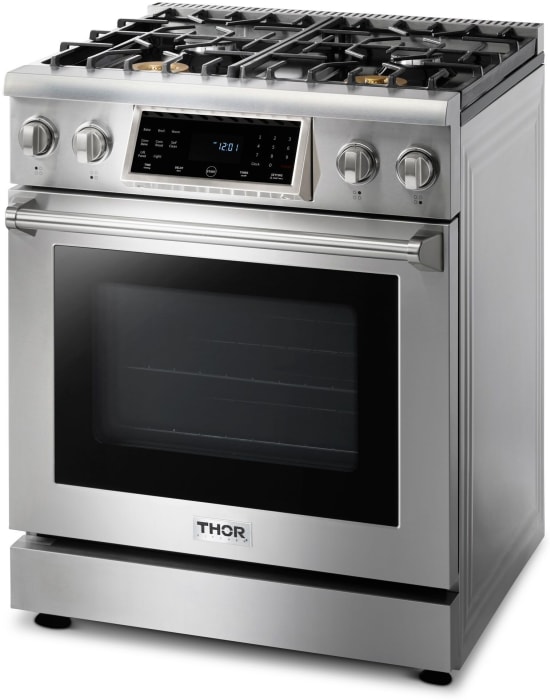 Thor Kitchen TRG3001 30 Inch Gas Range with 4 Burners, Tilt Panel