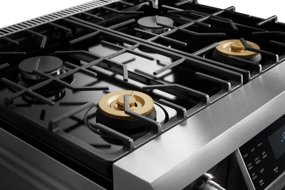 Thor Kitchen TRG3001 30 Inch Gas Range with 4 Burners, Tilt Panel