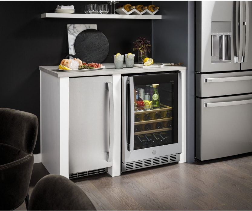 GE UNC15NPRII 15 Inch Under Counter Panel Ready Ice Maker with Nugget