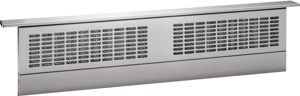 Monogram Uvb36skss 36 Inch Telescopic Downdraft Hood With 370 Cfm Blower 9 Sones Maximum 4 Speeds And Removable Mesh Filters Stainless Steel