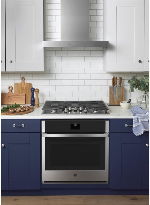 GE UVW8301SLSS 30 Inch Designer Wall Mount Hood with 350CFM Venting