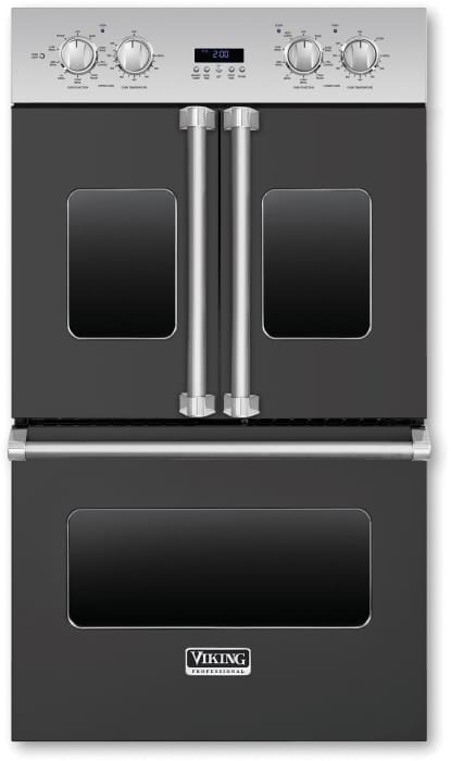 Viking Vdof730gg 30 Inch Double Electric French Door Oven With 4 7 Cu Ft Vari Speed Dual Flow Convection Ovens 11 Cooking Modes Infrared Broiler Meat Probe Rapid Preheat And Self Clean With Steam