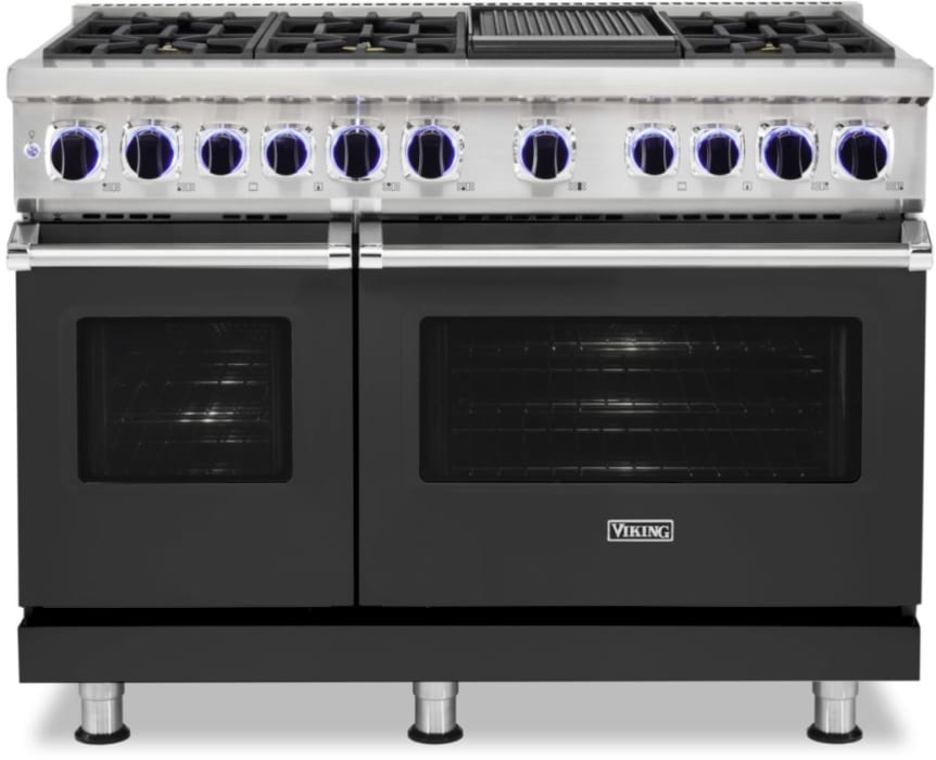 Viking VDR74826GCS 48 Inch Freestanding Dual Fuel Range with 6