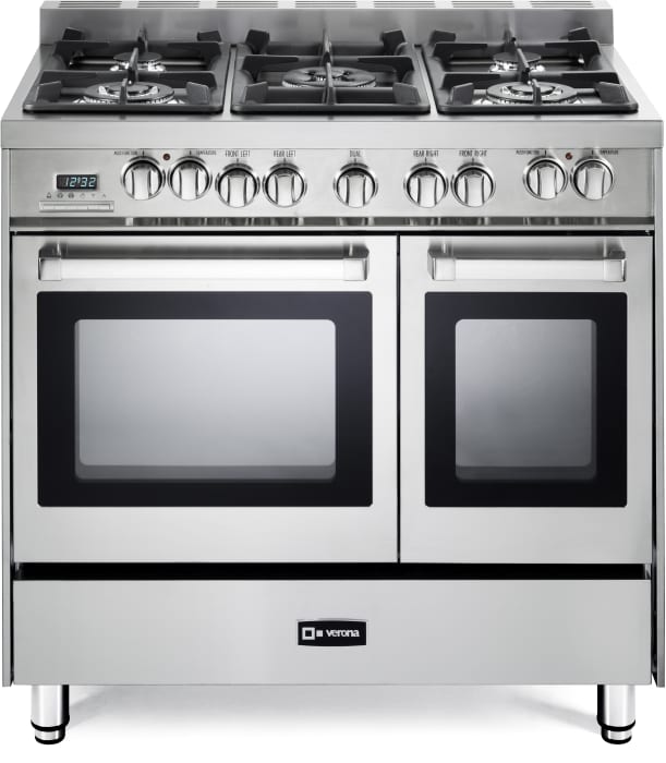 Verona VEFSGE365NDSS 36 Inch ProStyle DualFuel Double Oven Range