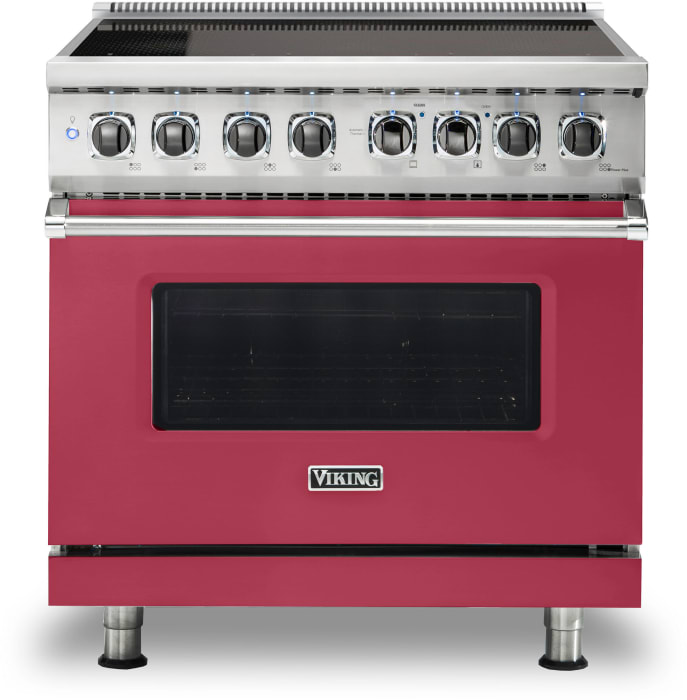 Viking VIR53626BVA 36 Inch Freestanding Induction Range with 6