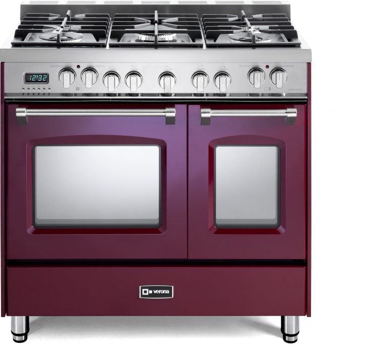 Verona VPFSGE365DBU 36 Inch Freestanding Dual Fuel Range with 5 Sealed