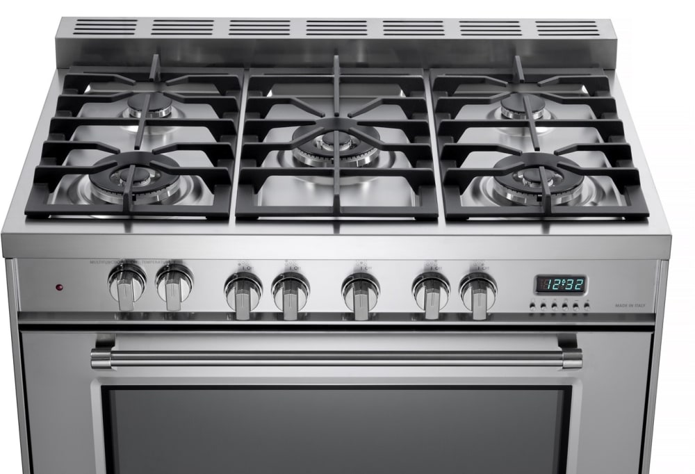 Verona VPFSGE365SS 36 Inch Freestanding Dual Fuel Range with 5 Sealed