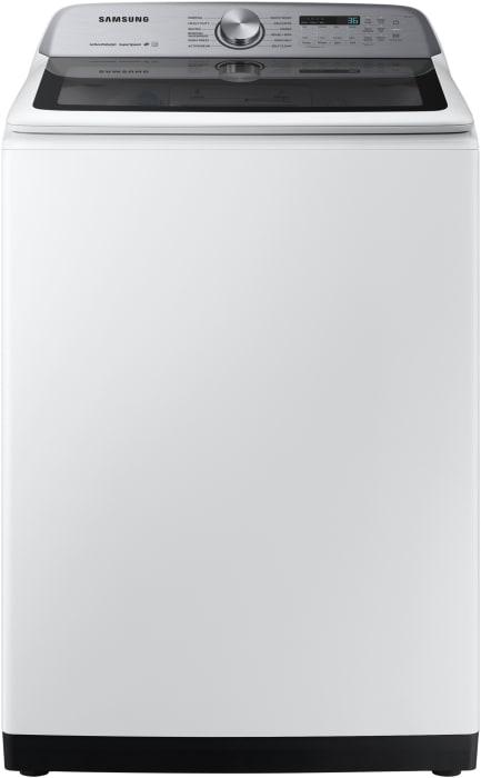 Samsung Wa50r5400aw 27 Inch Top Load Washer With 5 0 Cu Ft Capacity 12 Wash Cycles Super Speed Active Water Jet Deep Fill Self Clean 3 Tray Dispensers Vrt Plus Technology And Energy Star Rated White