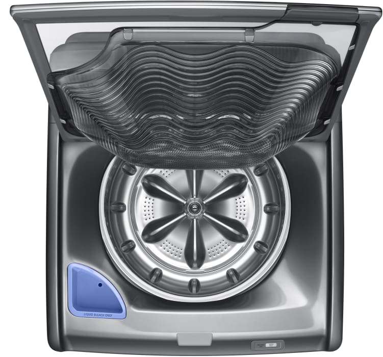 Samsung WA52J8700AP 27 Inch 5.2 cu. ft. Top Load Washer with 15 Wash