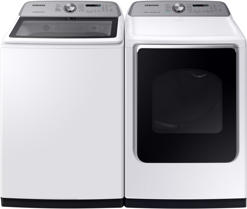 Samsung Sawadrew72001 Side By Side Washer Dryer Set With Top Load Washer And Dryer In White